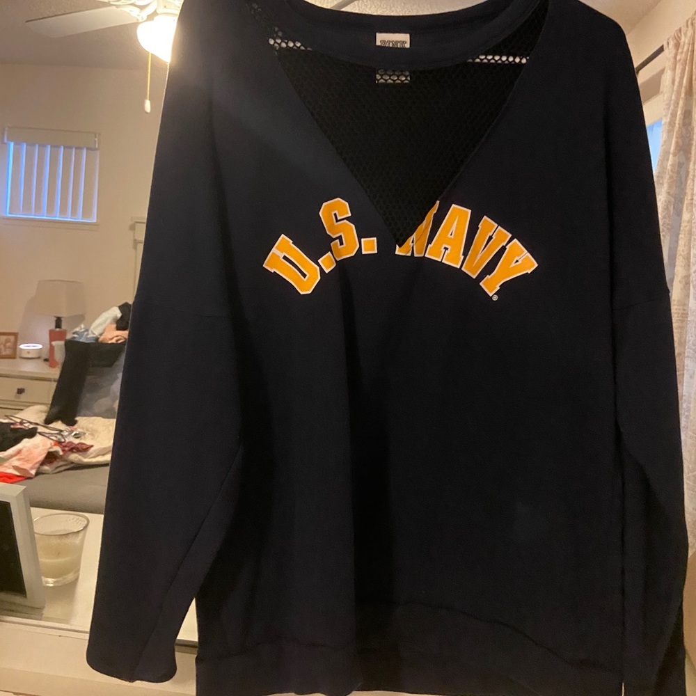 US NAVY PINK long sleeve shirt